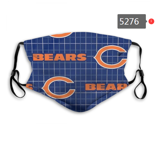 2020 NFL Chicago Bears Dust mask with filter->nfl dust mask->Sports Accessory